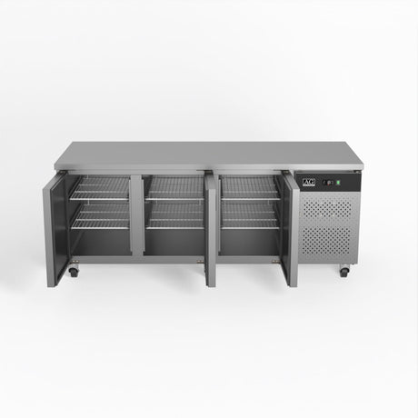 Three Door Commercial Worktop / Under Bench Fridge 800mm Depth