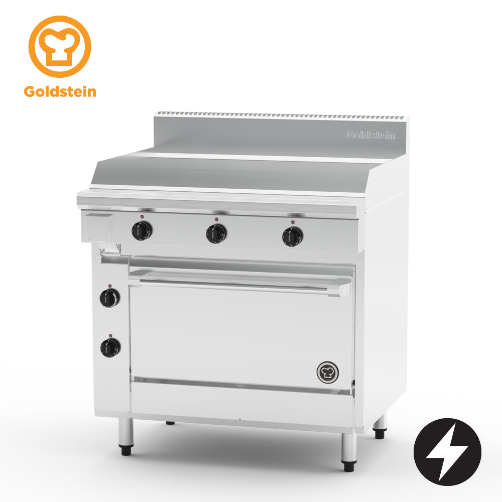 PE36G28-X | Electric Oven Range, 910mm Griddle, 28" Static Oven - Whisk Hospitality - PE36G28-X