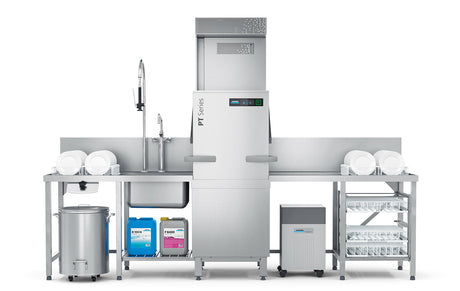 Winterhalter PT-M Energy Pass Through Dishwasher with Auto Hood