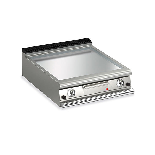 BARON 2 Burner Gas Fry Top With Smooth Chrome Plate And Thermostat Control