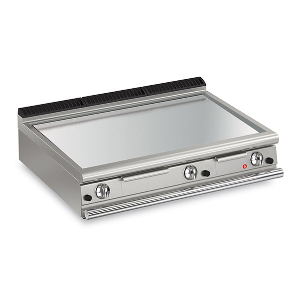 Baron 3 Burner Gas Fry Top With Smooth Chrome Plate And Thermostat Control