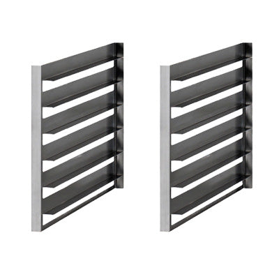 BARON Set of 2/1GN Tray Slides for Cabinets (6 Capacity).