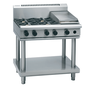 Waldorf 800 Series Rnl8603G Ls 900Mm Gas Cooktop Low Back Version Leg Stand