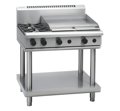 Waldorf 800 Series Rnl8606G Ls 900Mm Gas Cooktop Low Back Version Leg Stand