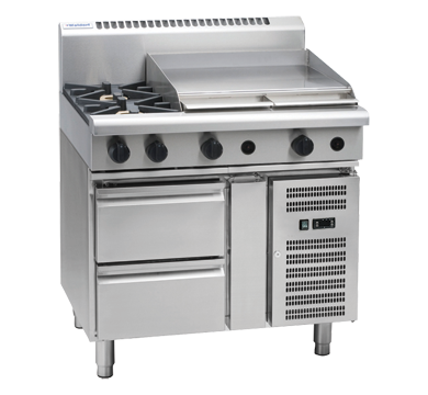 Waldorf 800 Series Rn8606G Rb 900Mm Gas Cooktop Refrigerated Base