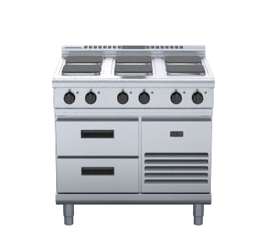 Waldorf 800 Series Rnl8600Se Rb 900Mm Electric Cooktop Sealed Hobs Low Back Version