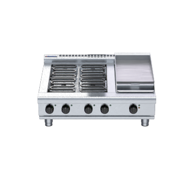 Waldorf 800 Series Rnl8603E B 900Mm Electric Cooktop Low Back Version Bench Model