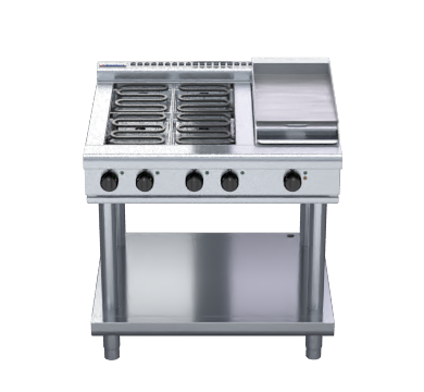 Waldorf 800 Series Rnl8603E Ls 900Mm Electric Cooktop Low Back Version Leg Stand