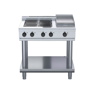 Waldorf 800 Series Rnl8603E Ls 900Mm Electric Cooktop Low Back Version Leg Stand