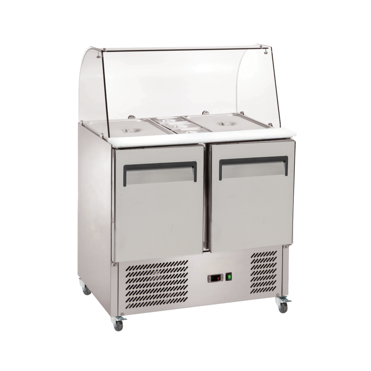 Exquisite Saladette Food Preparation Fridge – Static - SBC250 - Whisk Hospitality