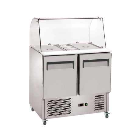 Exquisite Saladette Food Preparation Fridge – Static - SBC250 - Whisk Hospitality
