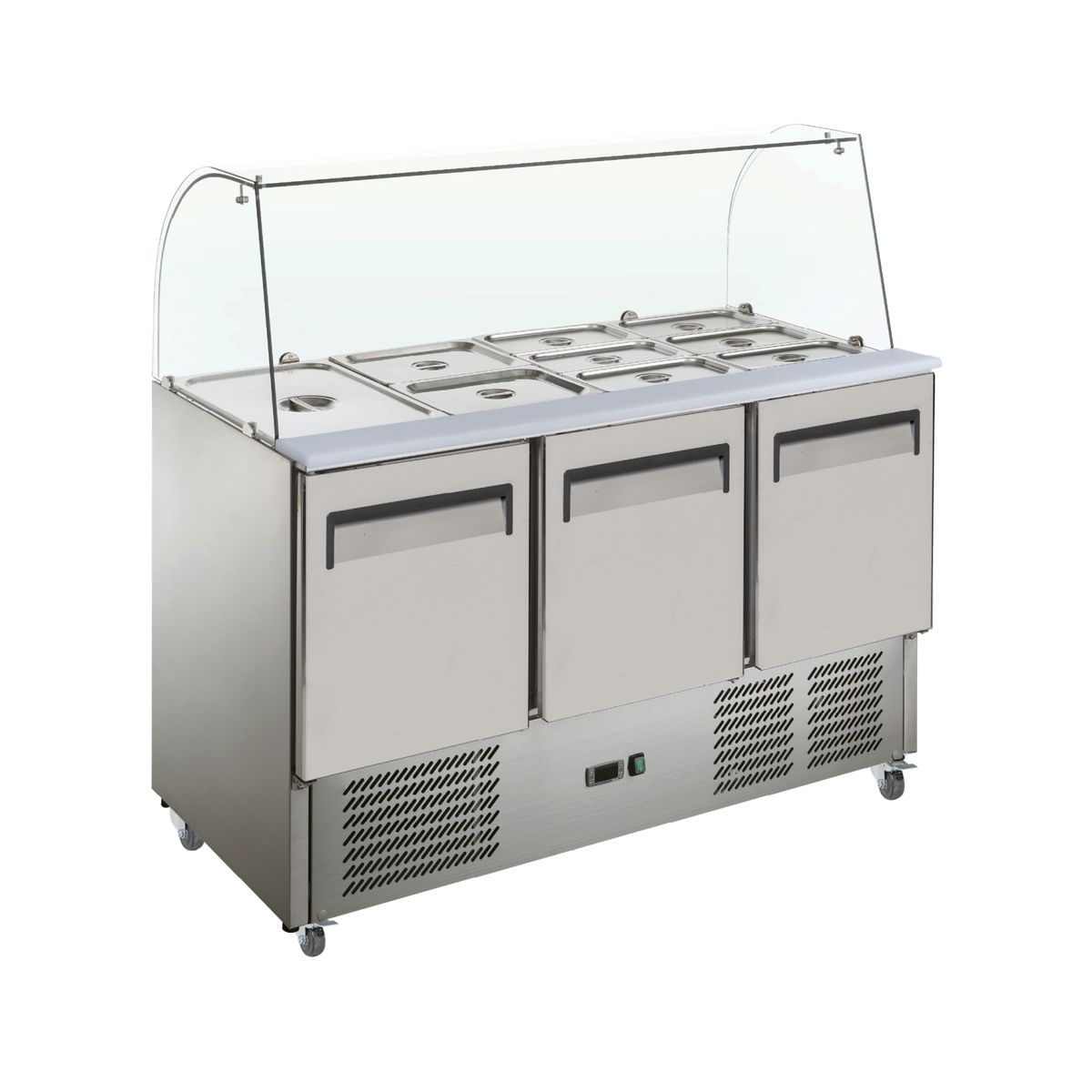 Exquisite Saladette Food Preparation Fridge – Static - - Whisk Hospitality