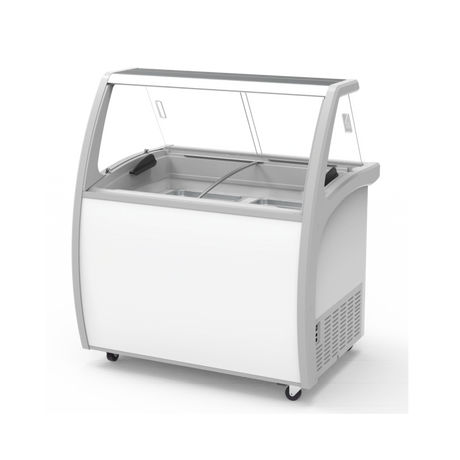 Exquisite Ice Cream Display with Glass Canopy - SD325S2 - Whisk Hospitality - SD325S2