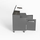 2 Door Saladette Fridge - 8 x 1/3 GN Trays