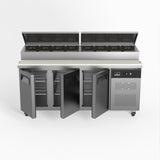 3 Door Saladette Fridge - Fits 8 x 1/3 GN Trays