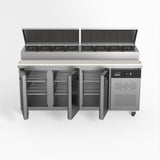 3 Door Saladette Fridge - Fits 8 x 1/3 GN Trays