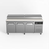 AG 3 Door Saladette Fridge - 10 x 1/3 GN Trays SH3000-800