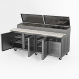 AG 3 Door Saladette Fridge - 10 x 1/3 GN Trays SH3000-800