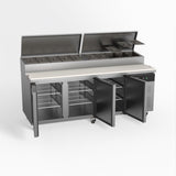 AG 3 Door Saladette Fridge - 10 x 1/3 GN Trays SH3000-800