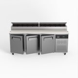 3 Door Saladette Fridge - 10 x 1/3 GN Trays