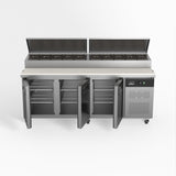 3 Door Saladette Fridge - 10 x 1/3 GN Trays