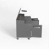 3 Door Saladette Fridge - 10 x 1/3 GN Trays