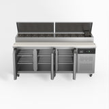 3 Door Saladette Fridge - 10 x 1/3 GN Trays