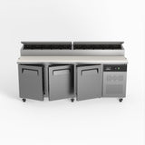 3 Door Saladette Fridge - 10 x 1/3 GN Trays