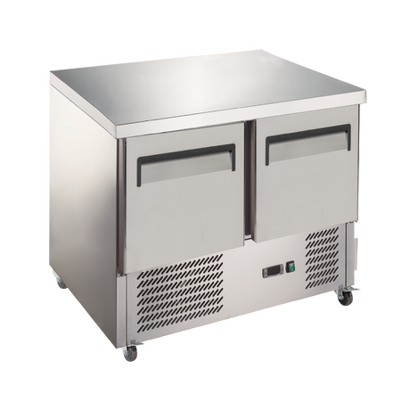 Exquisite Two Solid Doors Underbench Storage Fridge – Static - SLC250 - Whisk Hospitality