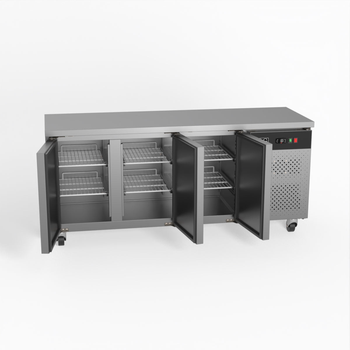 Commercial Three Door Worktop / Under Bench Freezer 600mm Depth