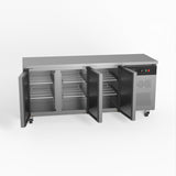 Commercial Three Door Worktop / Under Bench Freezer 600mm Depth