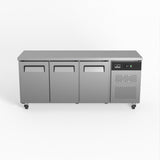 Commercial Three Door Worktop / Under Bench Fridge 600mm Depth