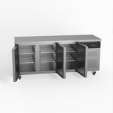 AG Commercial Three Door Worktop / Under Bench Fridge 600mm Depth SLX3100TN