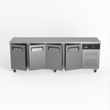 Commercial Four Door Worktop / Under Bench Fridge 600mm Depth