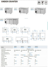 Skipio SUR9-1 Single Door Undercounter Fridge 179 Ltr