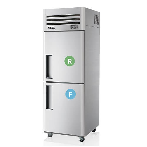 Skipio 2 Solid Door Upright Fridge & Freezer -  SRFT25-2