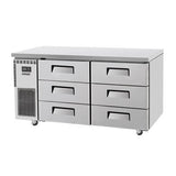 Skipio SUR15-3D-6 Undercounter Drawer Fridge 425 Ltr