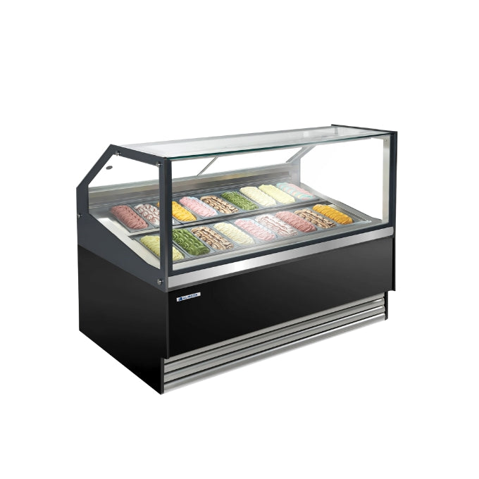 ALL-FROZEN Sunshine 18 Serve-Over Gelato Case - 10A Plug - Whisk Hospitality - GGM_ETHA1710S