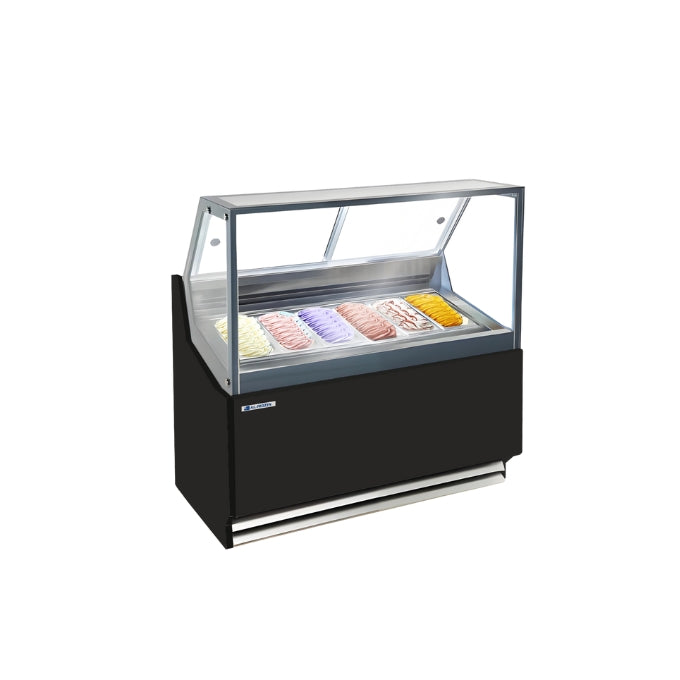 ALL-FROZEN Sunshine 6 Serve-Over Gelato Case - 10A Plug - Whisk Hospitality - GGM_DE6
