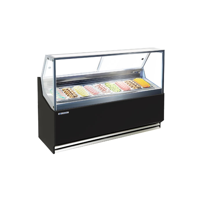 ALL-FROZEN Sunshine 9 Serve-Over Gelato Case - 10A Plug - Whisk Hospitality - GGM_DE9
