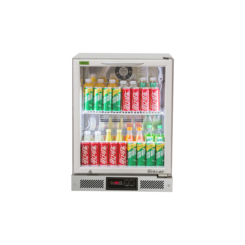 Turbo Air 1 Glass Door Back Bar Fridge Stainless Steel 600mm TB6-8H-SWSSS-N - Whisk Hospitality - TB6-8H-SWSSS-N