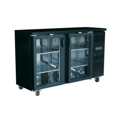 Exquisite Two Swing Doors Backbar Display Fridge - UBC380 - Whisk Hospitality