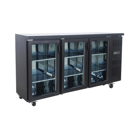 Exquisite Three Swing Doors Backbar Display Fridge - UBC570 - Whisk Hospitality