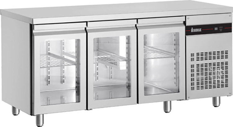 Inomak Glass Undercounter Fridge 1790mm UBI7179G