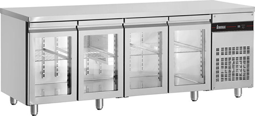 Inomak Glass Undercounter Fridge 2240M UBI7224G