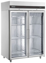 Inomak Double Door Upright Glass Fridge  UFI1140G