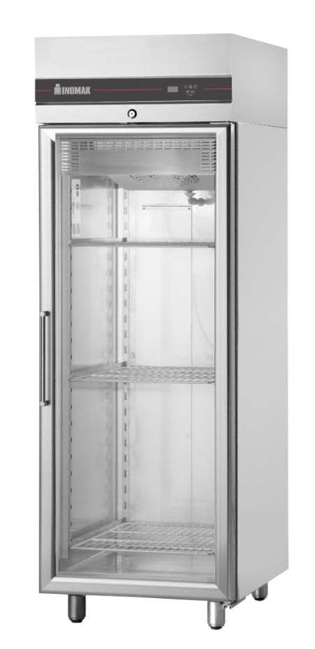 Inomak Single Door Upright Glass Fridge UFI1170G