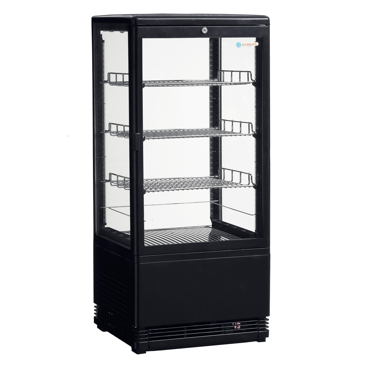 Venice 78L Counter Top Refrigerated Display - Black  -  Whisk Hospitality