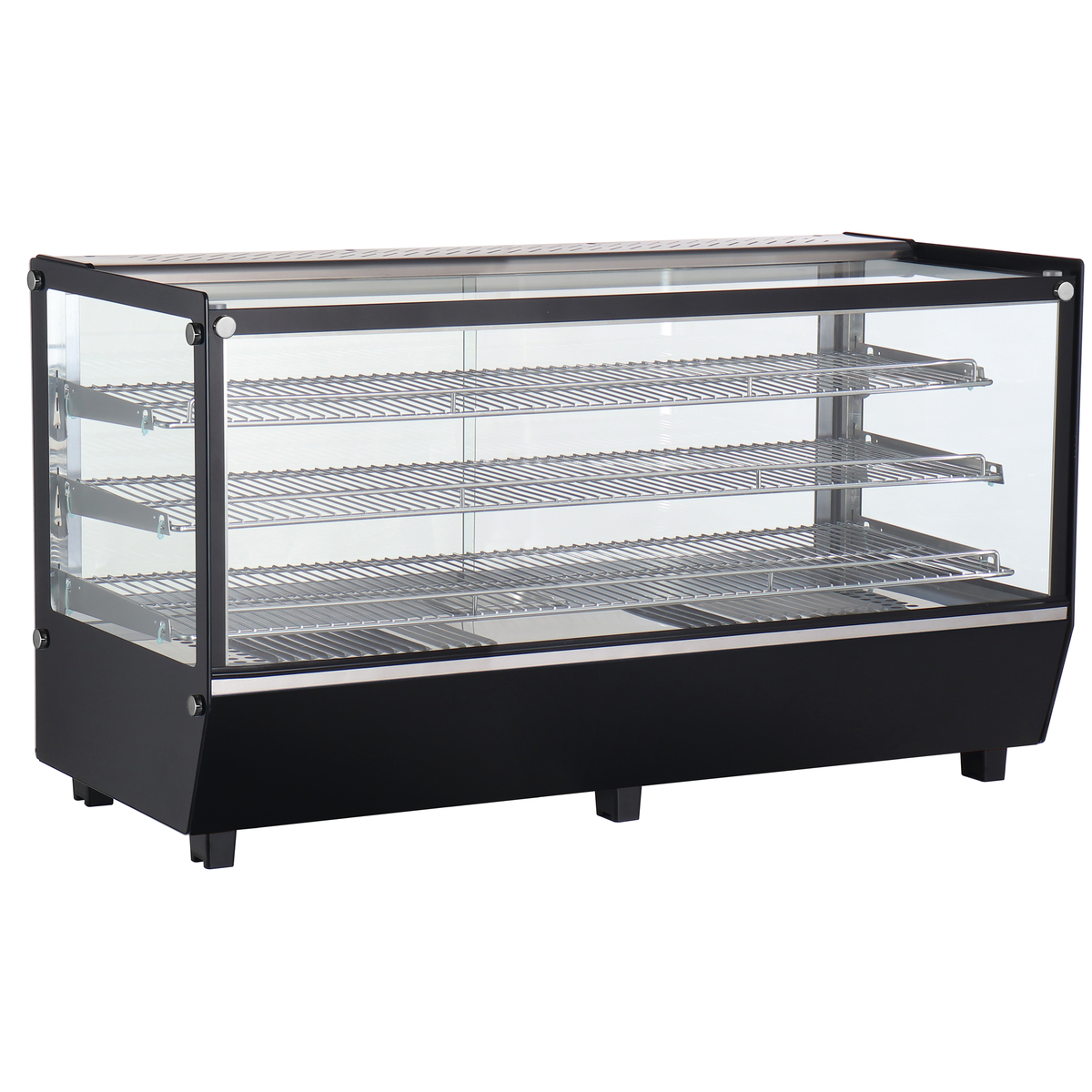 Verona 120H 202L Counter Top Heated Display - Black  -  Whisk Hospitality