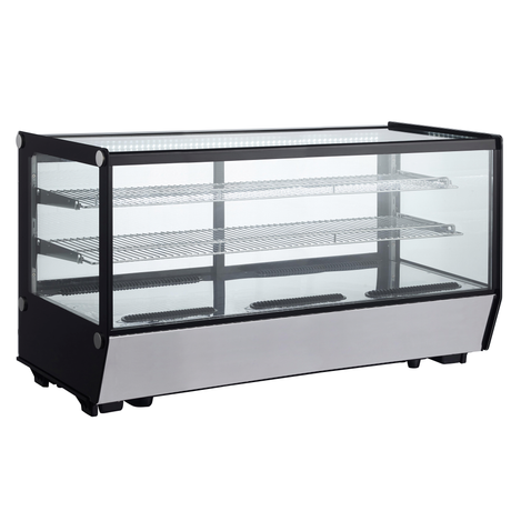Verona 120R 202L Counter Top Refrigerated Display - Stainless Steel  -  Whisk Hospitality
